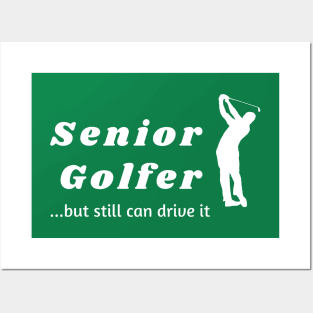 Senior golfer Posters and Art